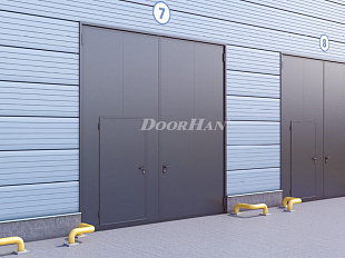 Промышленные распашные ворота Doorhan с сендвич-панелью 4000x2700